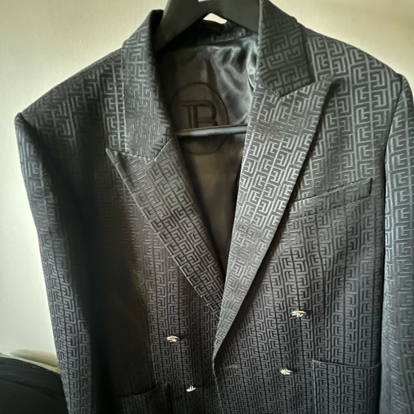 Balmain Double-Breasted Viscose Blazer